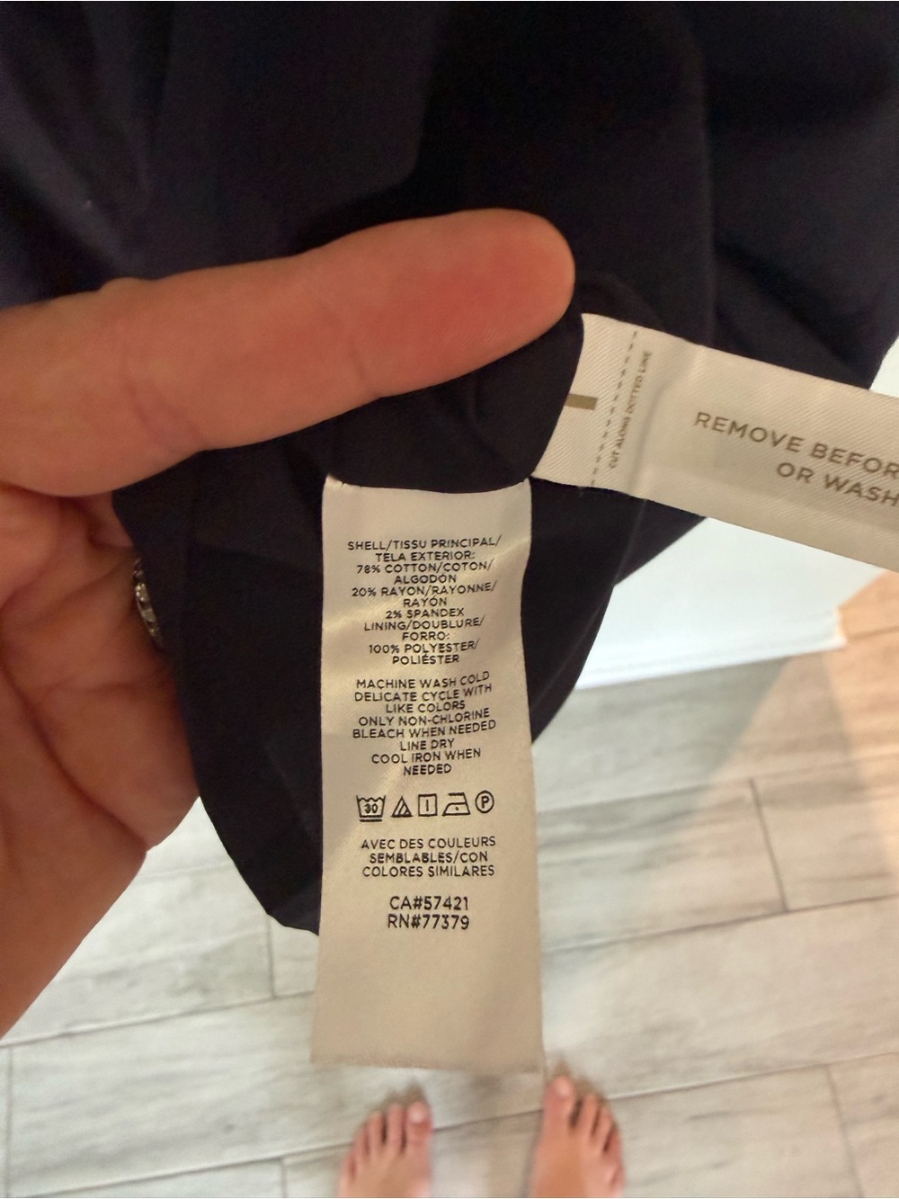 Ann Taylor Petite Navy Cap Sleeve Shift Dress 10P New With Tags - Picture 6 of 9